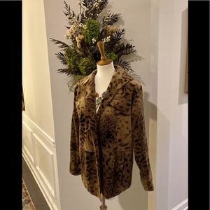 French leopard design amazing soft jacket